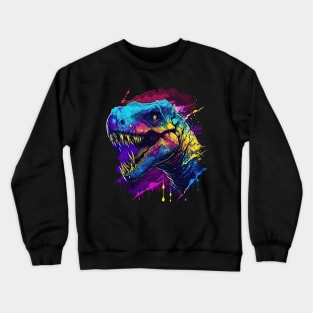 Terrible Rainbow T-Rex Crewneck Sweatshirt